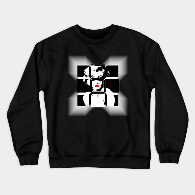 Marilyn Blox #2 Crewneck Sweatshirt by SiSuSiSu